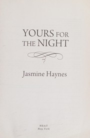 Front cover of Yours for the night by Jasmine Haynes