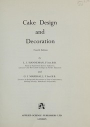 Front cover of Cake design and decoration by L. J. Hanneman
