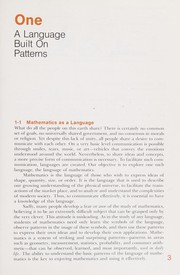 Cover of Mathematics, an everyday language by Ruric E. Wheeler
