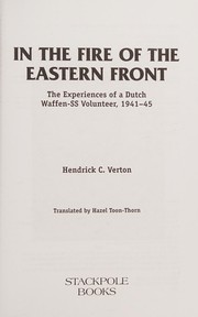Front cover of Im Feuer der Ostfront by Hendrik C. Verton
