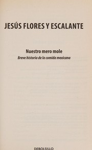 Front cover of Nuestro mero mole by Jesús Flores y Escalante