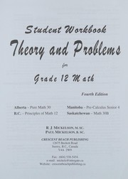 Cover of Theory and problems for grade 12 math by R. J. Mickelson