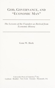 Front cover of God, governance, and "economic man" by Gene W. Heck