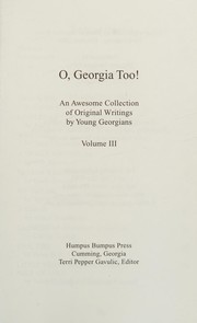 Cover of O, Georgia too! by Unknown