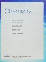 Front cover of Chemistry by Kenneth W. Whitten