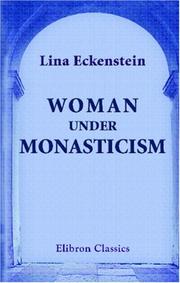 Cover of Woman under monasticism by Lina Eckenstein
