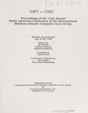 Front cover of Proceedings of the 17th annual North American Conference of the International Business Schools Computer Users Group by Ali Emdad