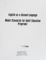 Front cover of English as a second language by Sally Wetterholm Smith