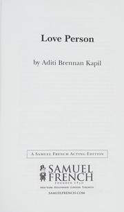 Front cover of Love person by Aditi Brennan Kapil