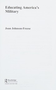 Front cover of Educating America's military by Joan Johnson-Freese