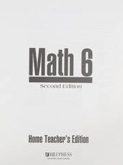 Cover of Math 6 by Unknown