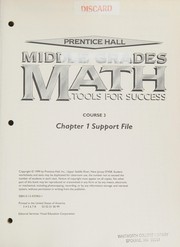 Cover of Prentice Hall Middle grades math by Prentice-Hall, inc.