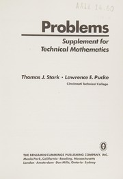 Cover of Problems by Stark, Thomas