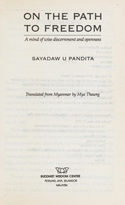 Front cover of On the path to freedom by Sayadaw U Pandita