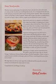 Front cover of Betty Crocker cookbook, newlywed edition by Betty Crocker