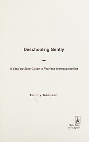 Cover of Deschooling gently by Tammy Takahashi