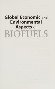 Front cover of Global economic and environmental aspects of biofuels by David Pimentel