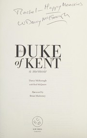 Front cover of Duke of Kent by Darcy McKeough