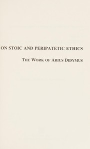 Cover of On Stoic and Peripatetic ethics by William W. Fortenbaugh