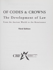 Front cover of Of Codes and Crowns by Marshall Croddy