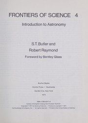 Cover of Introduction to astronomy by Stuart Thomas Butler