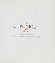 Cover of La Chronique by Marc de Canck
