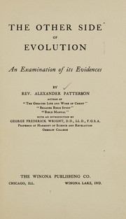 Front cover of The other side of evolution by Alexander Patterson