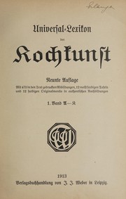 Cover of Universal-Lexikon der Kochkunst by Unknown