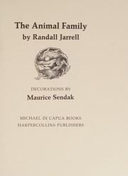 Front cover of The animal family by Randall Jarrell