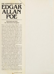 Front cover of The Annotated tales of Edgar Allan Poe by Edgar Allan Poe