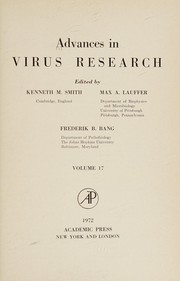 Cover of Advances in Virus Research by Kenneth Manley Smith