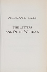 Cover of The letters and other writings by Peter Abelard