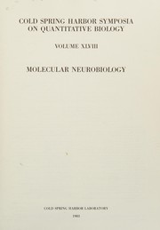 Cover of Molecular neurobiology by Cold Spring Harbor Laboratory