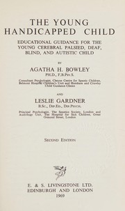 Front cover of The young handicapped child by Agatha H. Bowley