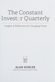 Front cover of Constant Investor by Alan Kohler