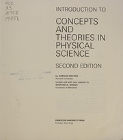 Front cover of Introduction to Concepts and Theories in Physical Science by Gerald James Holton