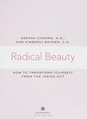 Front cover of Radical beauty by Deepak Chopra