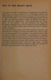 Front cover of Man in his right mind by Harold W. Darling