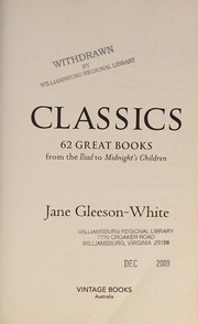 Cover of Classics by Jane Gleeson-White