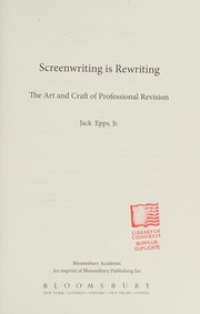 Cover of Screenwriting Is Rewriting by Epps,  Jack, Jr.