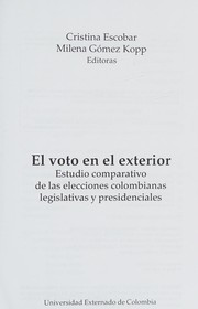 Front cover of El voto en el exterior by Cristina Escobar