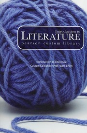 Front cover of Introduction to literature -- custom edition for Prof. Mark Erwin by Kathleen Shine Cain
