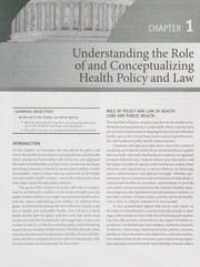 Cover of Essentials of health policy and law by Joel Bern Teitelbaum
