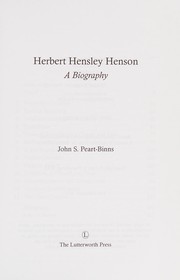 Front cover of Herbert Hensley Henson by John S. Peart-Binns
