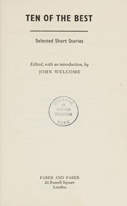 Cover of Ten of the best: selected short stories by John Welcome