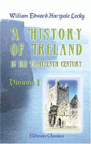 Cover of A History of Ireland in the Eighteenth Century by William Edward Hartpole Lecky