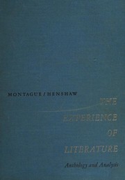 Cover of The experience of literature by Gene Montague
