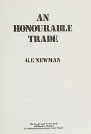 Cover of An honourable trade by G. F. Newman