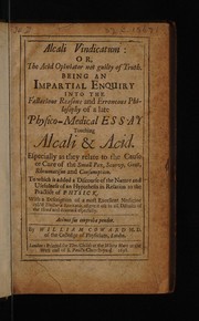Cover of Alcali vindicatum by William Coward