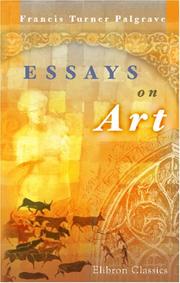 Front cover of Essays on art by Francis Turner Palgrave